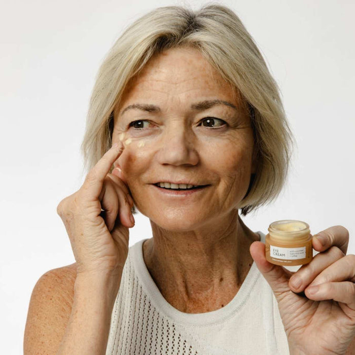 small product image-8,Customer applying the Eye Cream