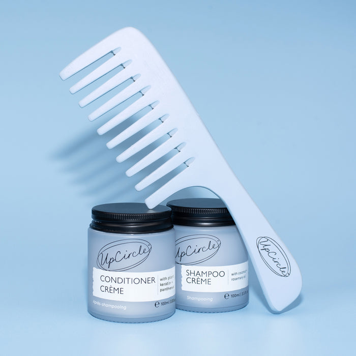 Sulphate-Free Haircare Duo Set with Bamboo Wide Tooth Comb