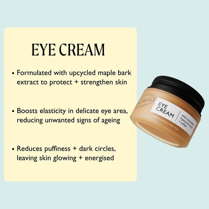 product image-5,UpCircle Merry + Bright Eyes Gift Set: Eye Cream key ingredient callouts: de-puffing, brightening, deeply hydrating