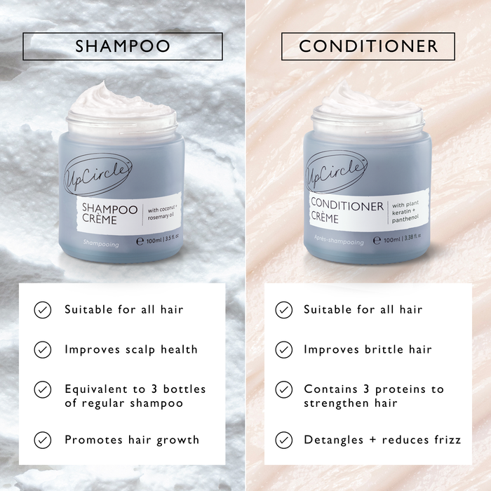 Sulphate-Free Haircare Duo Set with Bamboo Wide Tooth Comb