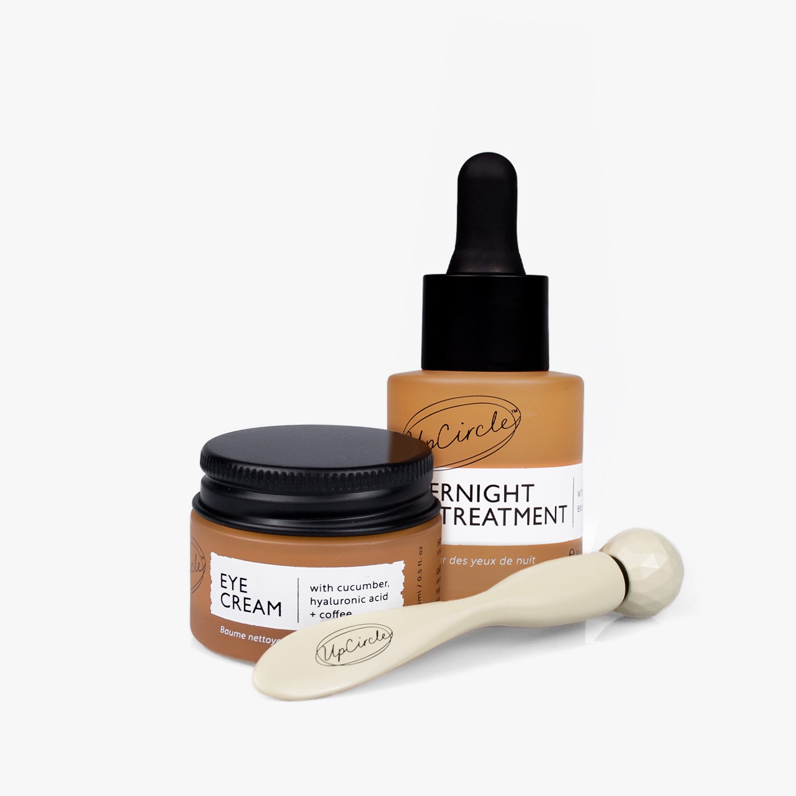Day + Night Eye Care Bundle: Eye Cream, Overnight Eye Treatment and Soothing Eye Roller