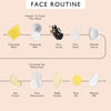 product image-6,UpCircle face routine order of use: cleansing balm, cleansing milk, face scrub, face toner, peptide serum, then eye cream, face moisturiser, night cream, face oil and mineral SPF, with Ceramide Gel Moisturiser in the moisturiser step
